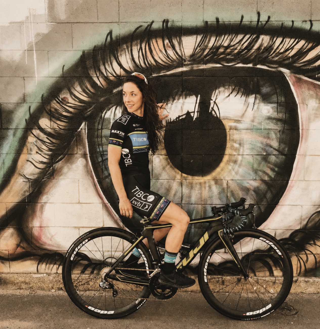 Shannon Malseed on her bike